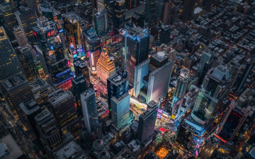 Картинка города нью-йорк+ сша панорама город небоскребы здания дома