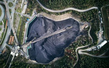 Картинка разное сооружения +постройки угольный разрез добыча полезных ископаемых wallhaven с высоты птичьего полета минеральные ресурсы