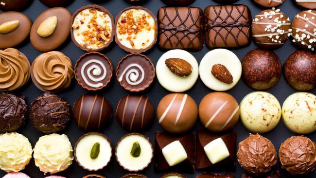 Обои картинки фото еда, конфеты,  шоколад,  мармелад,  сладости, шоколадные, ассорти