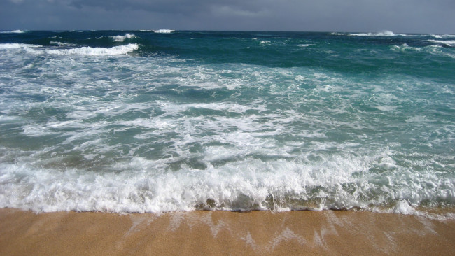 Обои картинки фото природа, моря, океаны, песок, волны, море