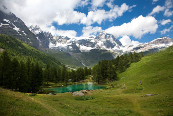 Картинка природа пейзажи озеро горы австрия пейзаж