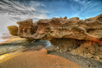 Картинка природа побережье пляж скалы океан