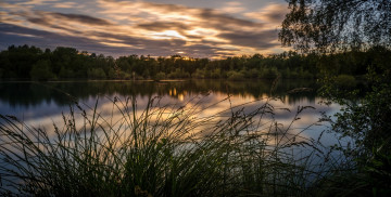 Картинка природа реки озера лес озеро тучи сумрак