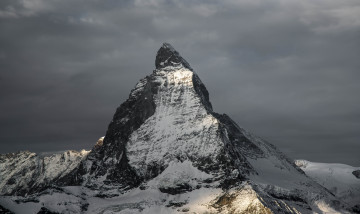 Картинка природа горы вершина снег пик рассвет matterhorn