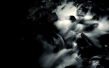 Картинка природа реки озера река камни ночь
