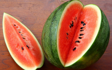 Картинка еда арбуз water melon ломтик ягода кусок спелый
