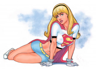 Картинка рисованное комиксы униформа взгляд фон девушка