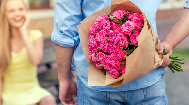 Обои картинки фото цветы, розы, букет, розовый
