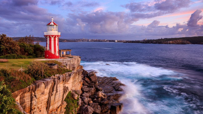 Обои картинки фото hornby lighthouse, sydney australia, природа, маяки, hornby, lighthouse, sydney, australia