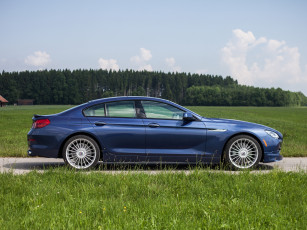 Картинка автомобили bmw coupе 2015г синий f06 us-spec gran xdrive alpina b6