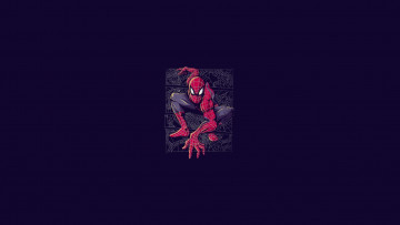 Картинка рисованное минимализм spider man