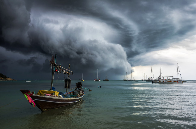Обои картинки фото корабли, лодки,  шлюпки, шторм