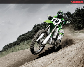 Картинка kawasaki kx 450 спорт мотокросс