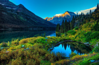 Картинка природа реки озера пейзаж горы деревья