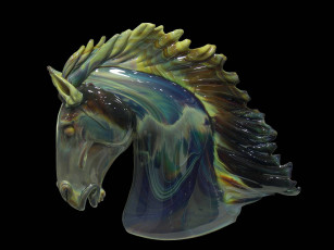 Картинка разное рельефы статуи музейные экспонаты стекло лошадь
