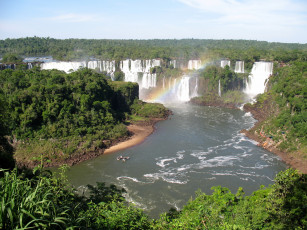 обоя водопaды, игуасy, бразилия, природа, водопады