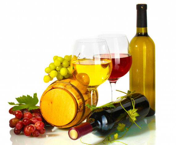 Обои картинки фото еда, напитки, вино, натюрморт, виноград