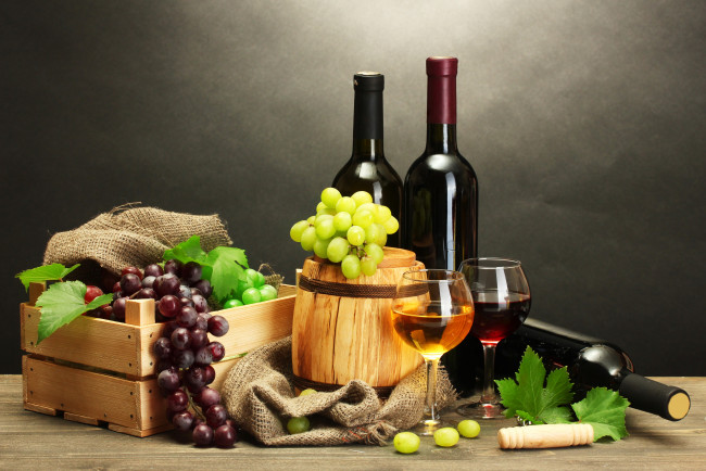 Обои картинки фото еда, напитки, вино, виноград, натюрморт