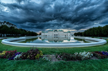 Картинка the belvedere palace in vienna города вена австрия