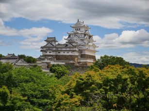 обоя города, замки Японии, замок