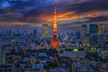 Картинка tokyo города токио+ Япония рассвет