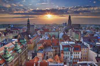 Картинка wroclaw +poland города варшава+ польша панорама