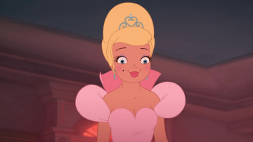 обоя мультфильмы, the princess and the frog, улыбка, принцесса