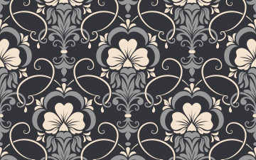 Картинка векторная+графика цветы+ flowers damask seamless цветы фон узор vector texture текстура pattern background