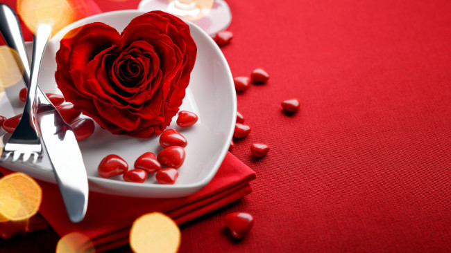 Обои картинки фото праздничные, день святого валентина,  сердечки,  любовь, роза, сердечки