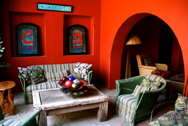 Обои картинки фото интерьер, гостиная, кресло, диван, мексика