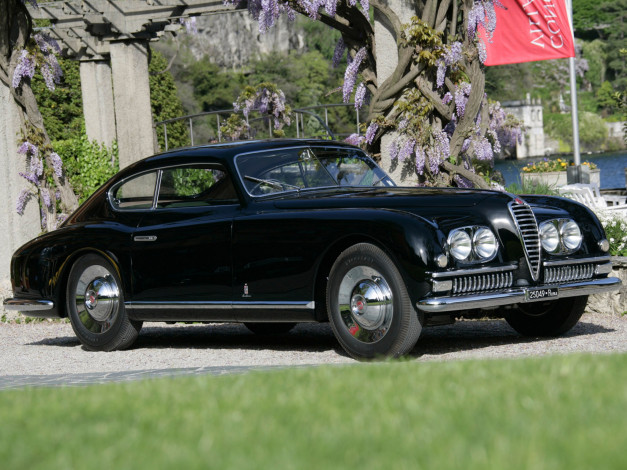 Обои картинки фото alfa, romeo, 6c, 2500, coupe, speciale, 1949, автомобили