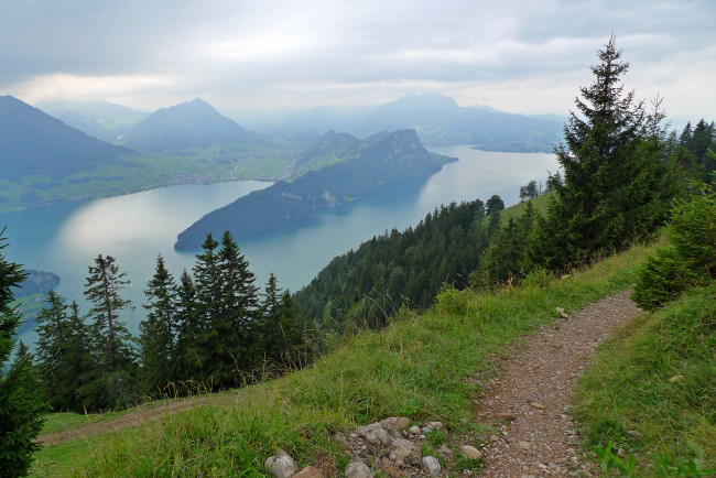 Обои картинки фото scheidegg switzerland, природа, пейзажи, озеро, пейзаж, швейцария, трава, горы