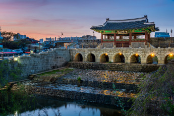 Картинка hwaseong+fortress города -+дворцы +замки +крепости корея крепость