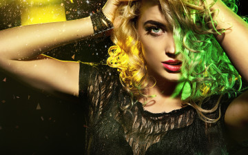Картинка девушки -unsort+ блондинки свет блондинка лицо взгляд девушка зеленые глаза