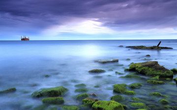 Картинка природа побережье море камни пейзаж