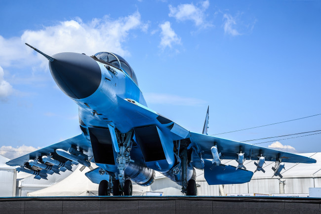 Обои картинки фото mig-35, авиация, боевые самолёты, истребитель