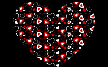 обоя векторная графика, сердечки , hearts, фон, сердечко