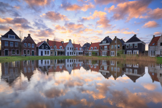 Обои картинки фото oostmahorn, netherlands, города, - здания,  дома