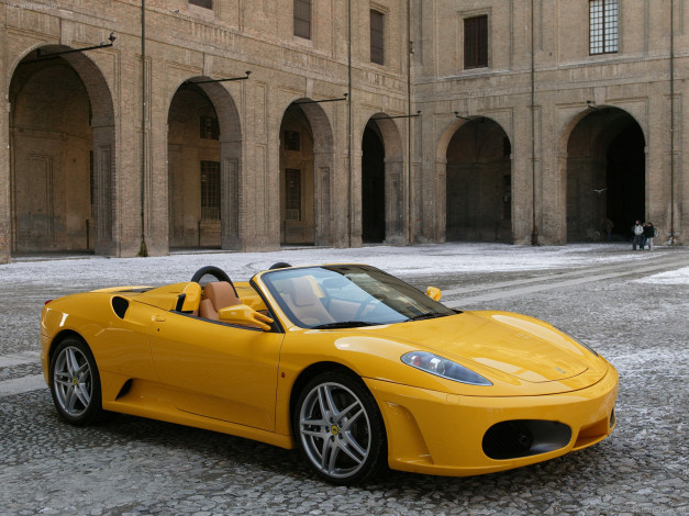 Обои картинки фото ferrari, f430, spider, 2005, автомобили