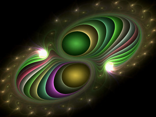 Картинка 3д графика fractal фракталы тёмный фон