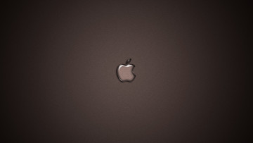 Картинка компьютеры apple логотип яблоко тёмный