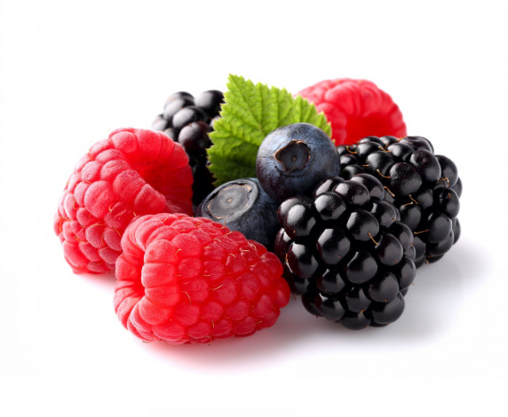 Обои картинки фото еда, фрукты, ягоды, клубника, ежевика, черника