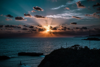 Картинка природа восходы закаты солнце море восход