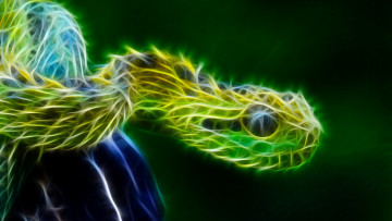 Картинка 3д+графика животные+ animals змея цвета фон узор