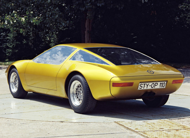 Обои картинки фото opel gt-w geneve concept 1975, автомобили, opel, gt-w, concept, geneve, 1975