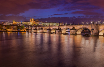 Картинка charles+bridge +prague города прага+ Чехия мост река