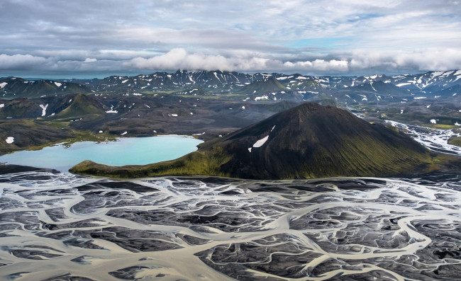 Обои картинки фото природа, реки, озера, лед, озеро, горы, исландия