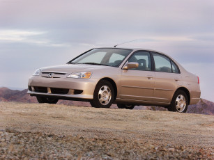 обоя honda, civic, hybrid, 2003, автомобили