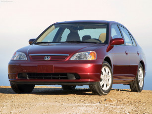 обоя honda, civic, sedan, 2003, автомобили