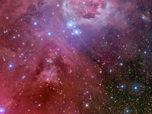 обоя m42, туманность, ориона, космос, галактики, туманности